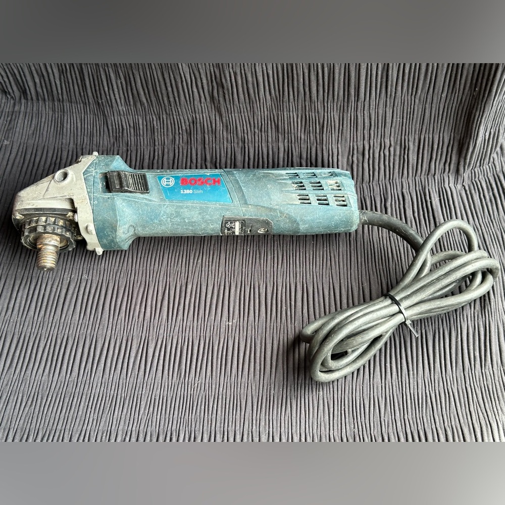 #2914 Bosch 1380 Slim Angle Grinder Sander Tool Tested